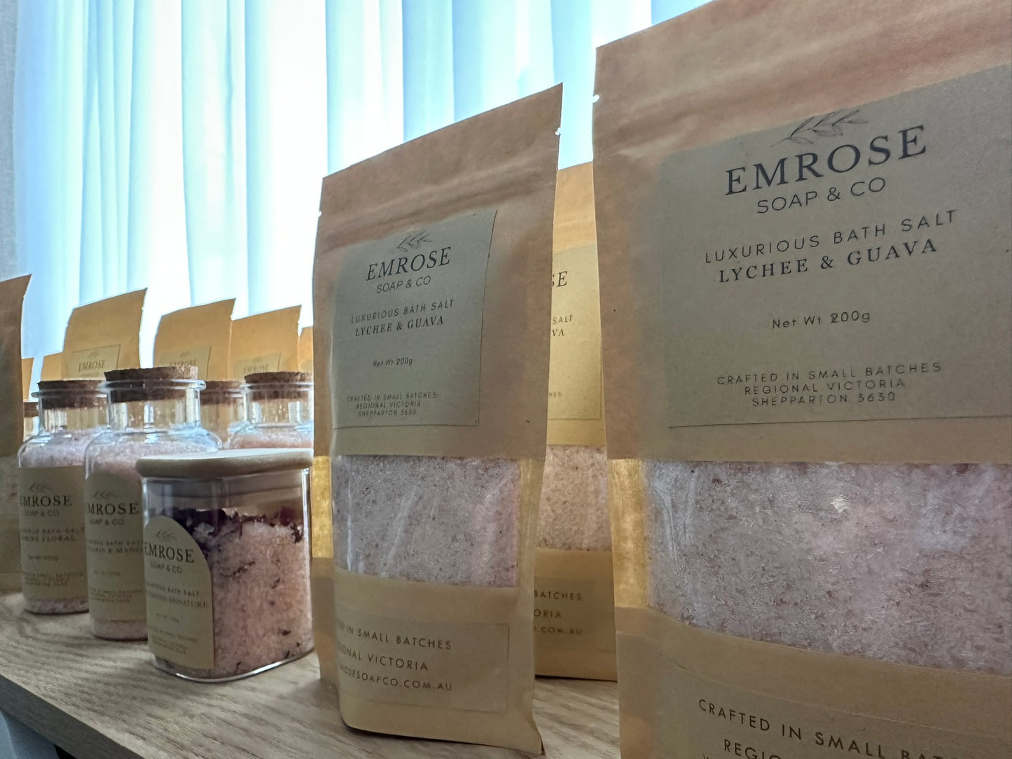 ~ 200g & 400g Bath Salts - Luxe Pouches