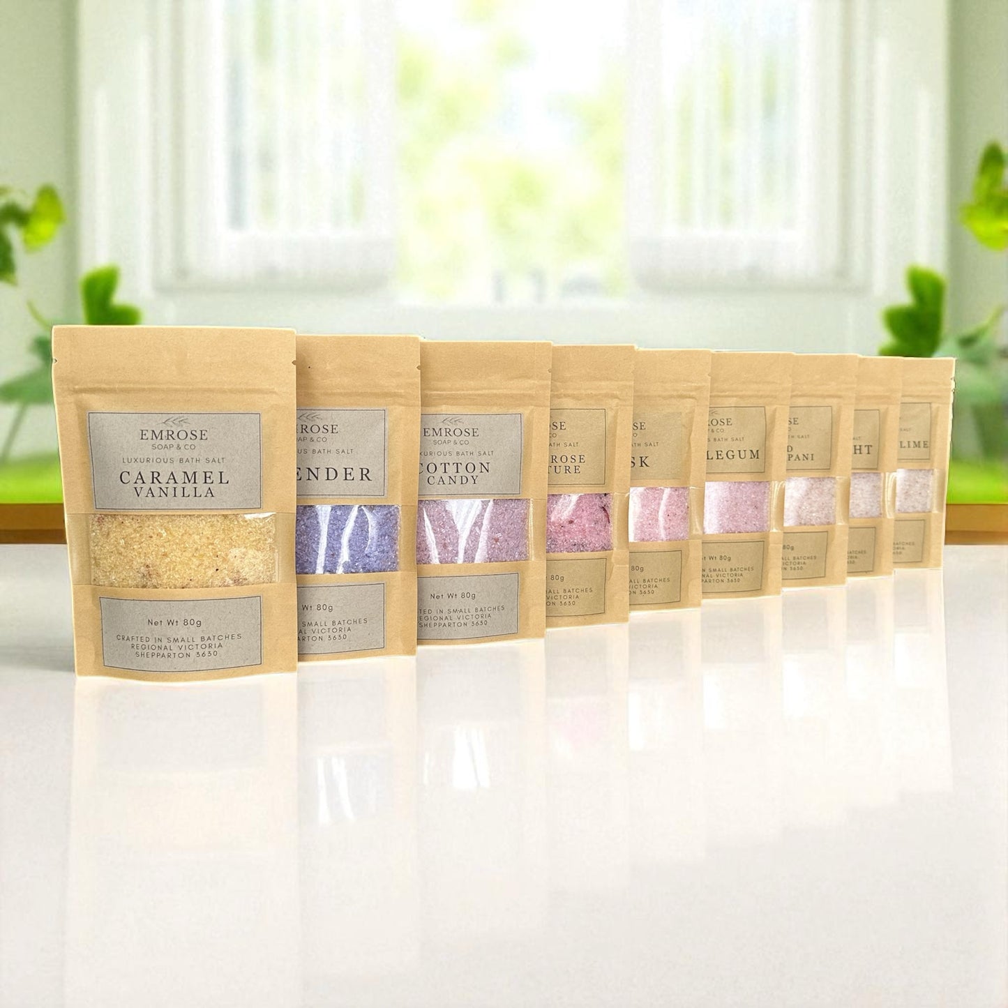 ~ 80g Bath Salts - Mini Luxe Pouches