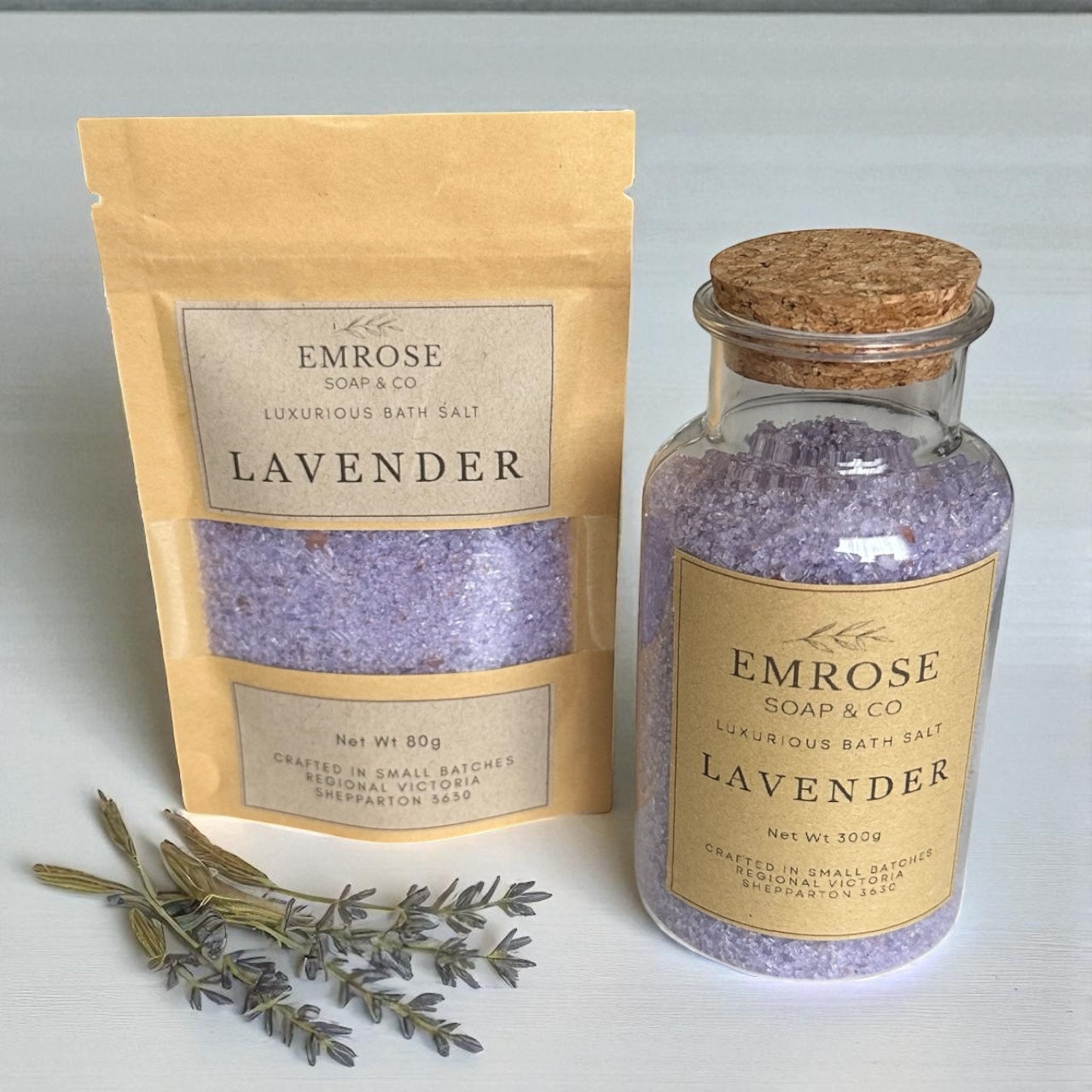 ~ 300g Bath Salts - Cork-Top Bottle