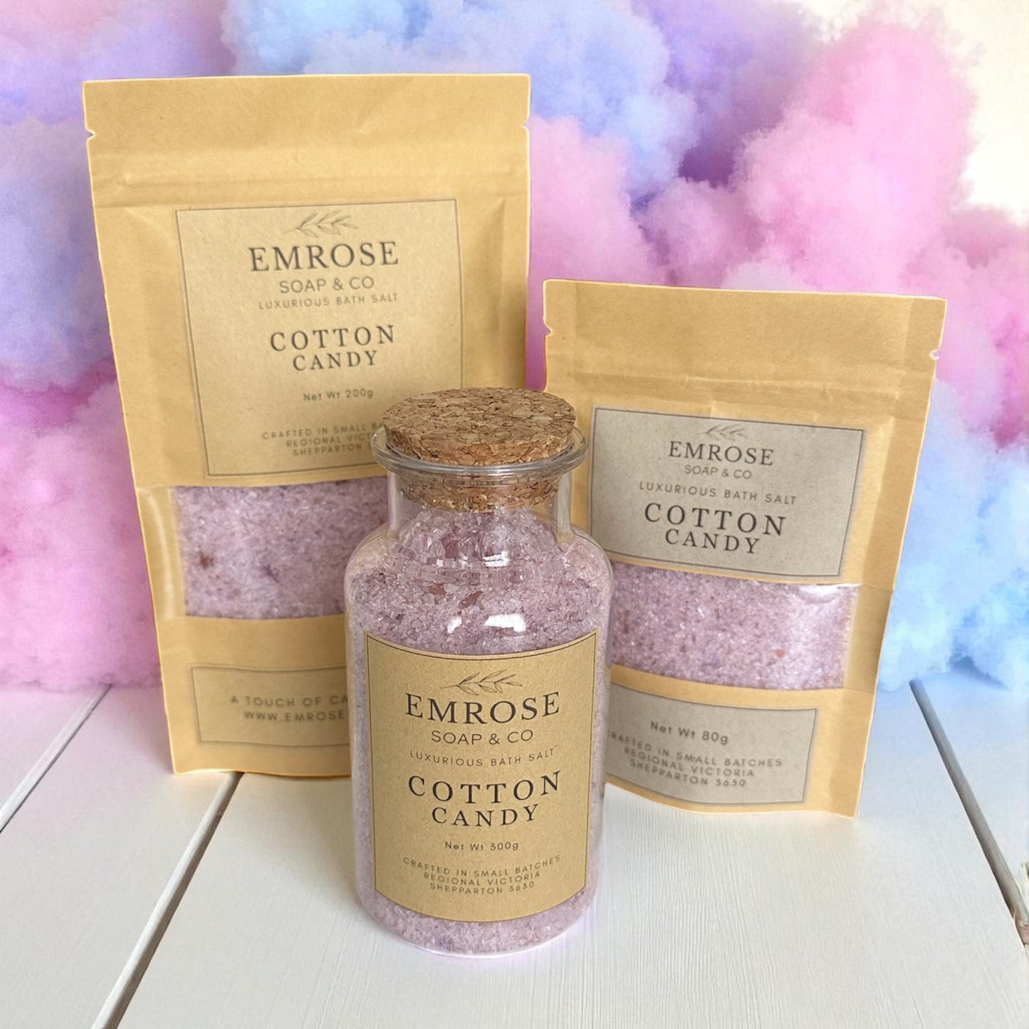 ~ 300g Bath Salts - Cork-Top Bottle
