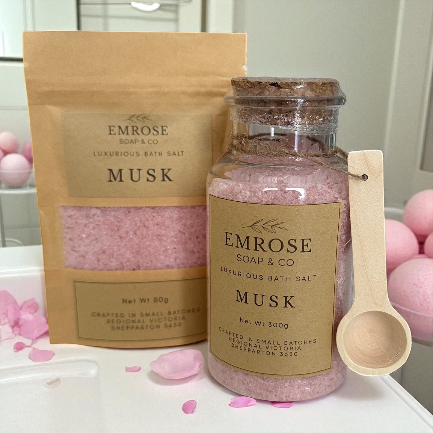 ~ 300g Bath Salts - Cork-Top Bottle