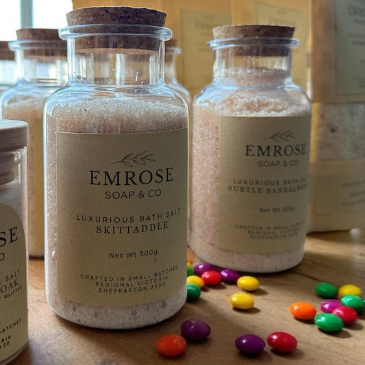 ~ 300g Bath Salts - Cork-Top Bottle